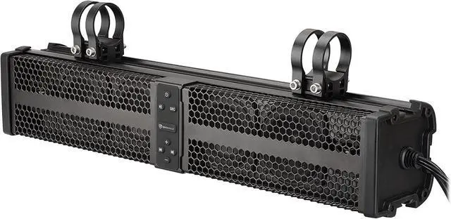Alt view image 6 of 7 - Rockville XBAR-24 200W RMS ATV/UTV Soundbar 6 Speakers, Bluetooth 5.0, LED Lights, IPx6 Waterproof, for Off-Road Adventures