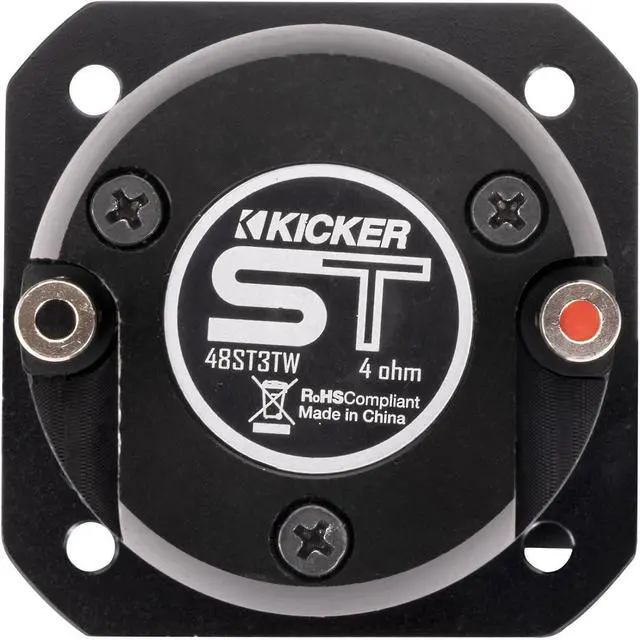 Alt view image 7 of 7 - KICKER (2) ST3TW 1" Street Series Dual Mount Bullet Tweeter Single 4-ohm Bundle with Rockville Rock Anywhere Waterproof Portable Bluetooth Speaker (3 Items)