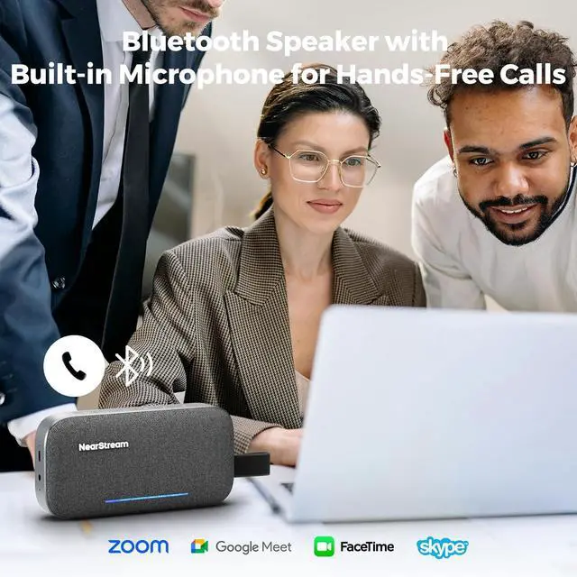 Alt view image 7 of 7 - Portable Bluetooth Speaker, Wireless Speaker with High Fidelity Sound, 15H Playtime, Portable Speaker with Microphone, Party Speaker for Multiple Speaker Pairing, for Outdoor, Home, Office