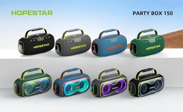 Alt view image 3 of 4 - WorryFree Gadgets Portable Bluetooth Speaker, Loud Sound, 60W Powerful Deep Bass Stereo Sound, Wireless Indoor/Outdoor Party Speaker for Camping, Beach, Party, Support TWS/USB/TF Card/AUX (Green)