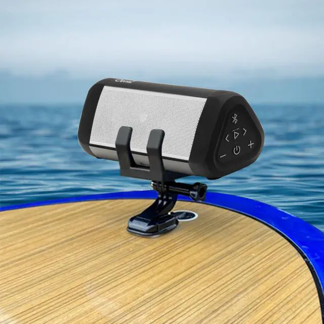 Alt view image 6 of 7 - OontZ Ultra Black with White Grille Bluetooth Speaker with Bracket and Mount Bundle
