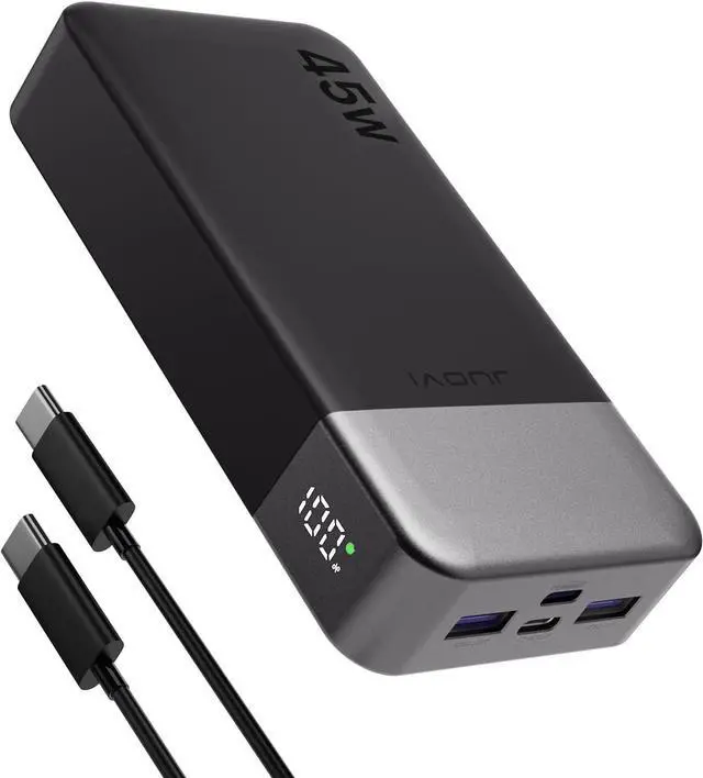 Main image of J2621 Power Bank Portable Charger 20000mAh 45W PD3.0 QC 4.0 Fast Charging Battery Pack with LED Display 2 USB-C 2 USB-A for iPhone 15 16 MacBook