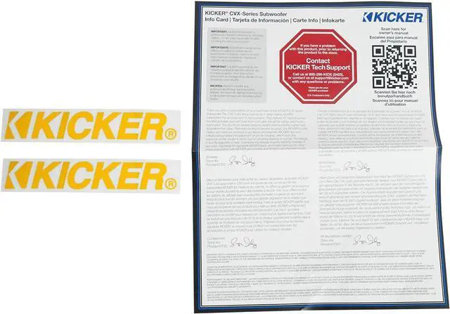 Alt view image 6 of 7 - KICKER 44CVX102 Comp VX CVX 10" 1200 Watt Car Subwoofer Sub CVX10-2 44CVX10-2 Bundle with Rockville Rock Anywhere Waterproof Portable Bluetooth Speaker (2 Items)