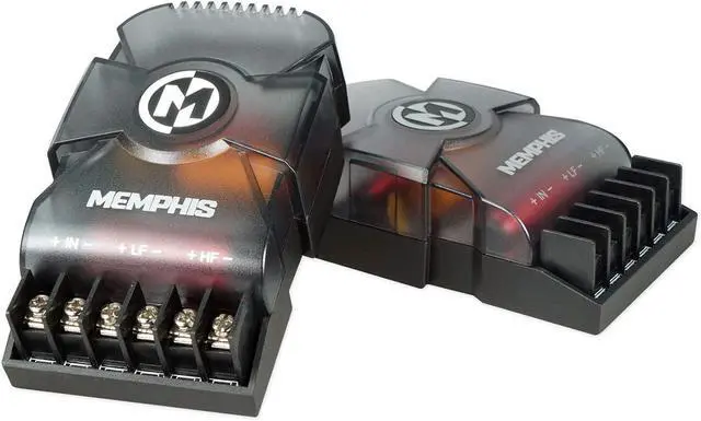 Alt view image 6 of 7 - Memphis Audio PRX50C 5.25" 100 Watt Component Car Speakers w/Crossovers Bundle with Rockville RPB-KAR Portable Bluetooth Speaker with Karaoke Microphone with Party LED's