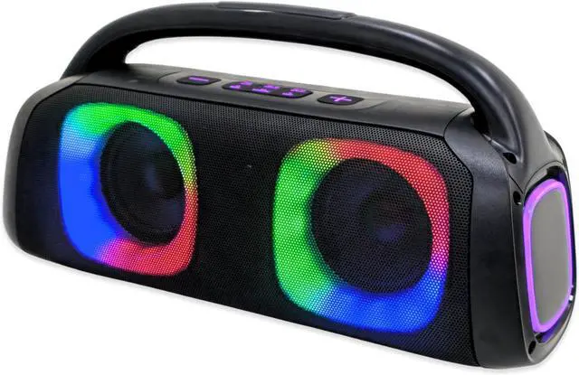 Main image of SUBZOOKA 5000 Boombox Bluetooth Speaker with Dual Channel Sound, Colorful Sound-Activated LED Party Lights, Perfect for Home, DJ, Karaoke, Bar, and Dancing