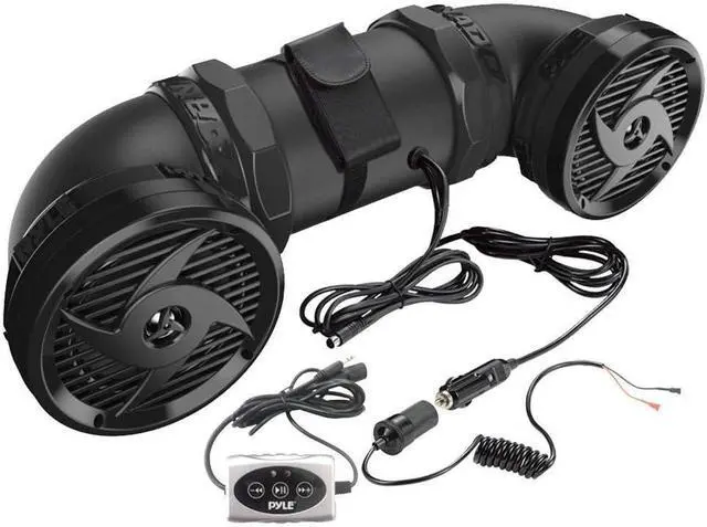 Main image of Pyle Waterproof Marine ATV Powered Speakers - 500W UTV Bluetooth Sound System All-Terrain Sound ATV Speakers w/ AUX 3.5mm, 6.5 Dual Audio Sound System for Car, Boat, Golf Carts & Jetski PLATV550BT