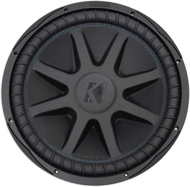 Alt view image 2 of 7 - KICKER Audiosavings Bundle 44CVX152 Comp VX CVX 15" 2000 Watt Car Subwoofer Sub Bundle with Rockville Go Party D4 Large Loud Portable LED Party Bluetooth Speaker, Deep Bass (2 Items)