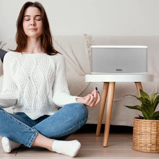 Alt view image 7 of 7 - Upgraded Festival Wi-Fi Bluetooth Hi-Fi speaker, 10 drivers, 200 watts, Support Chromecast, Airplay2, Spotify streaming audio, Multi-room Music, Optical, USB and 3.5mm Aux-in Connectivity (White)