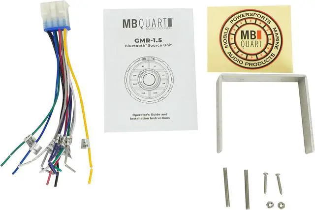 Alt view image 6 of 7 - MB Quart Audiosavings Bundle: (1) GMR-1.5W Marine Gauge Recevier w/Bluetooth/USB/Aux Bundle with (1) Rockville Rock Everywhere Portable Bluetooth Speaker/Waterproof/Wireless Link (2 Items)