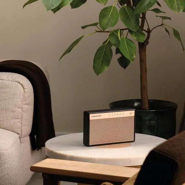 Alt view image 6 of 6 - Crosley Montero Speaker - Black: Powerful 20 W Bluetooth Speaker, Built-in Lithium Battery and USB Mobile Phone Charger, Perfect for Parties and Meetings
