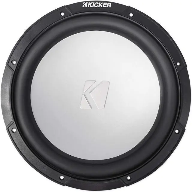 Alt view image 2 of 7 - KICKER 45KM104 10" 350w Peak/175w RMS Marine Boat Subwoofer SVC 4-ohm Sub KM10 Bundle with Pair Rockville RPB3-BLACK Portable Bluetooth Speakers (2 Items)