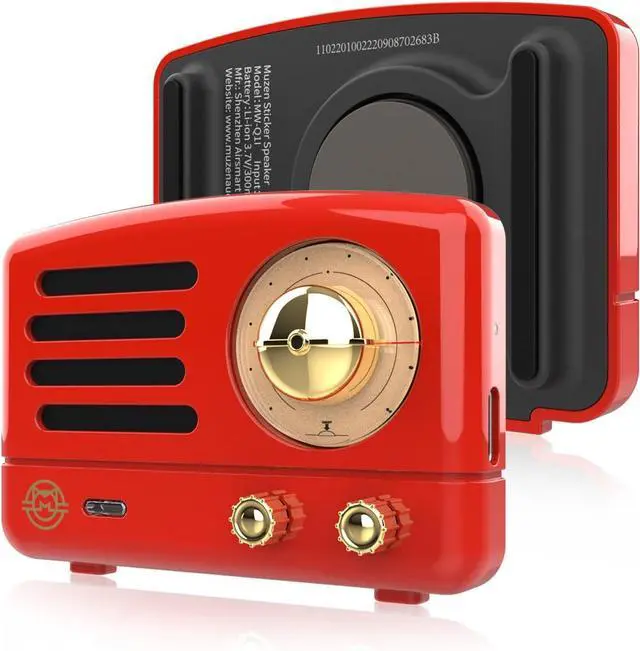 Alt view image 3 of 7 - Muzen Wild Mini Rugged Outdoor Speaker, Bluetooth Portable Speaker with Louder Volume,OTR Magnetic Fridge Sticker Bluetooth Speaker