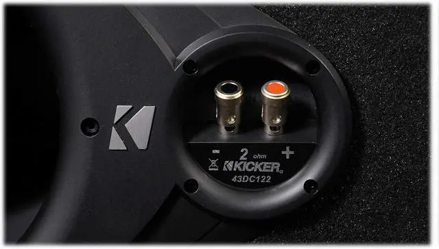 Alt view image 5 of 7 - KICKER Audiosavings Bundle 43DC122 Comp Dual 12" Subwoofers in Vented Sub Box Enclosure, 2-Ohm Bundle with Rockville Rock Everywhere Portable Bluetooth Speaker/Waterproof/Wireless Link (2 Items)