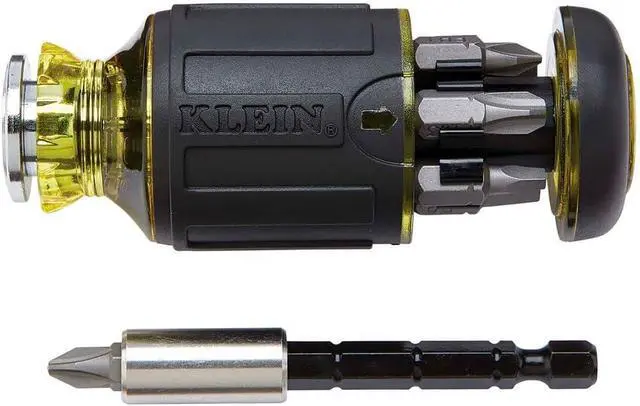 Alt view image 5 of 7 - Klein Tools Bluetooth Speaker with Magnetic Strip and Hook Adjustable Length Stubby Screwdriver