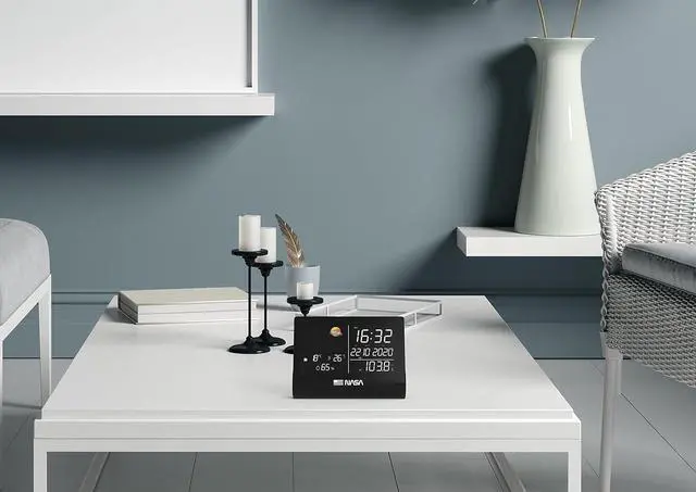 Alt view image 3 of 4 - Weather Station and Bluetooth Speaker WSP1300 Black - 1 Outdoor Sensor - Supplied with Power Supply
