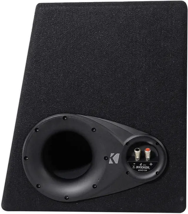 Alt view image 5 of 7 - KICKER 43VC124 Comp 12" Subwoofer in Vented Sub Box Enclosure, 4-Ohm Bundle with Rockville Rock Anywhere Waterproof Portable Bluetooth Speaker (2 Items)