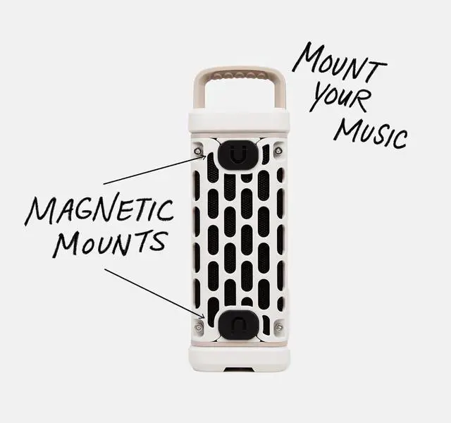 Alt view image 4 of 7 - Turtlebox Ranger: Loud! Outdoor Portable Bluetooth 5.4 Speaker | Rugged, Waterproof, Ultra-Portable | Plays to 105db, Deep Bass, Shockproof, Unlimited Pairing for Full Stereo Experience, Ivory