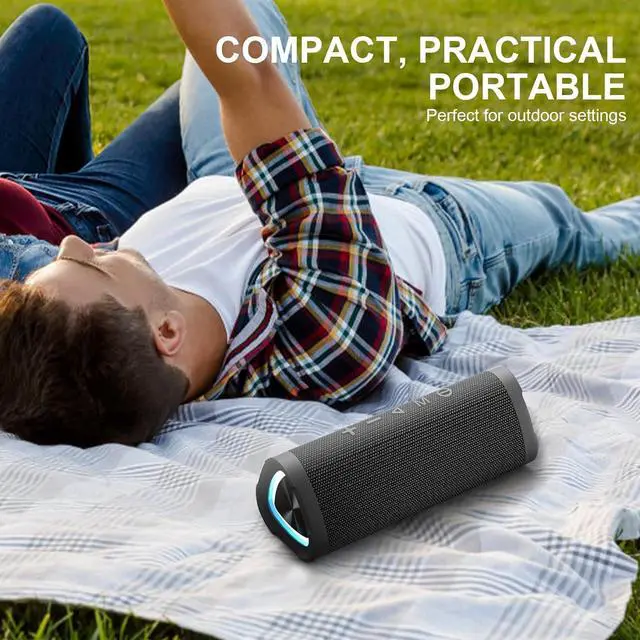 Alt view image 6 of 6 - Vanzon Bluetooth Speakers, V40 Portable Wireless Speaker V5.0 with 24W Loud Stereo Sound, 24H Playtime, TWS & IPX7 Waterproof, Suitable for Travel, Home and Outdoors