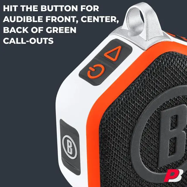 Alt view image 4 of 7 - PlayBetter Bushnell Wingman Mini (Silver/Black) Magnetic GPS Golf Speaker Bundle Portable Charger - Music & Audible Distances Bluetooth Speaker for Golf Cart - 36,000+ Courses