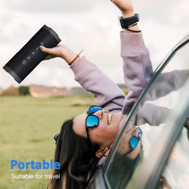 Alt view image 6 of 6 - Vanzon V40 Bluetooth Speakers, Wireless Portable Bluetooth Speaker with IPX7 Waterproof, 24H Playtime, 24W Stereo Sound and TWS Dual Pairing, Great Choice for Gift