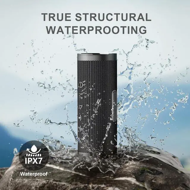 Alt view image 4 of 6 - Vanzon V40 Portable Wireless Bluetooth Speaker, Bluetooth 5.0, 24W Stereo Sound, IPX7 Waterproof Wireless Speaker, 24H Playtime,Suitable for Travel