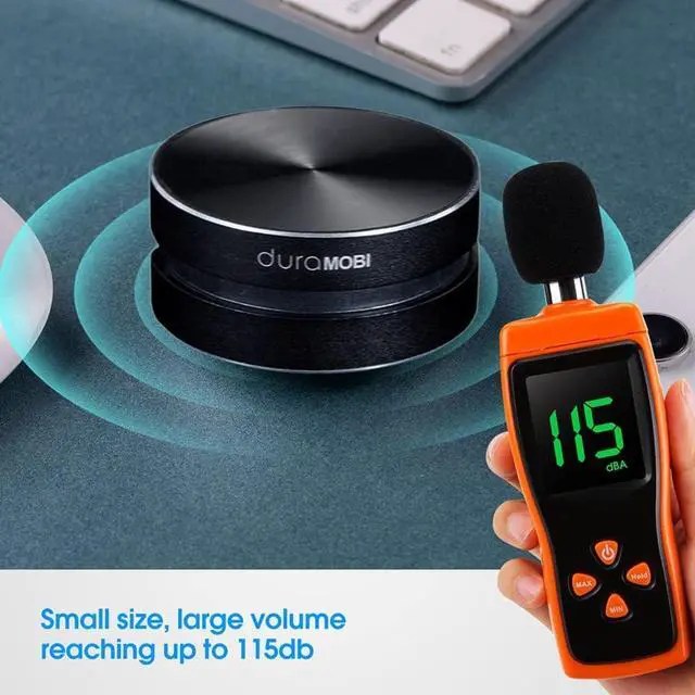 Alt view image 3 of 7 - Mini Speake 2 Pack Humbird Speaker Bone Conduction Speaker Mini Size Wireless Portable Speaker Loud Stereo Sound Built-in Mic Sound Box(Black)