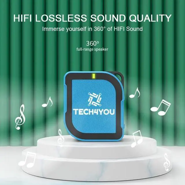 Alt view image 3 of 5 - 3-in-1 Multifunction Mini and Portable Bluetooth Speaker, 6000mAh Power Bank, Universal Dual USB Ports Wall Charger for 150+ Counties, Compatible with iPhone, Samsung, Google and More (Blue)