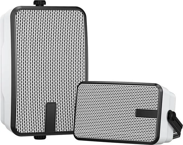 Main image of Outdoor Bluetooth Speakers 400w for Garage, Patio, Porch, Gazebo, Soffit, Entertainment Room. Wall Mount Speaker, Wireless Sync Up to 100 Speakers, IPX5 Waterproof (2 Pcs)