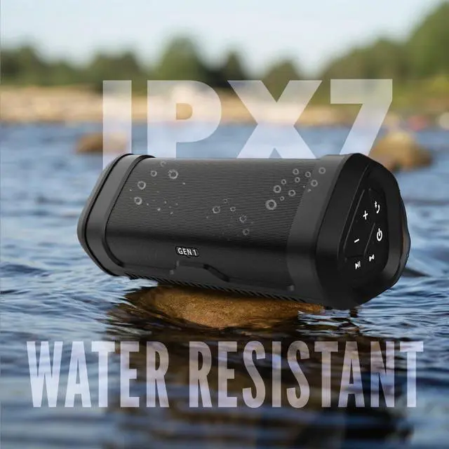Alt view image 4 of 7 - Lifestyle Gen 1 Bluetooth Speaker  Portable Wireless Dual Sync, 12-Hour Battery, IPX7 Waterproof, Rugged Travel Speaker for Outdoor, Beach, Hiking, Party  Black