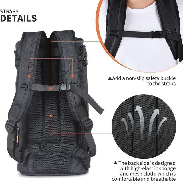 Alt view image 2 of 6 - Speaker Bag Portable Speaker Backpack Travel Storage Case for JBL 110/120 Speaker Carrying Backpack for JBL Partybox Bluetooth Party Speaker (for JBL Partybox 110 Bag)