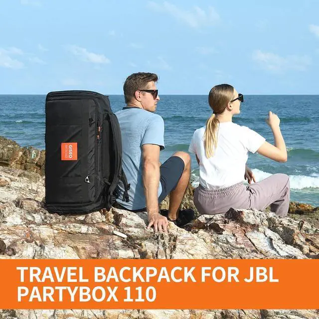 Alt view image 6 of 6 - Speaker Bag Portable Speaker Backpack Travel Storage Case for JBL 110/120 Speaker Carrying Backpack for JBL Partybox Bluetooth Party Speaker (for JBL Partybox 110 Bag)