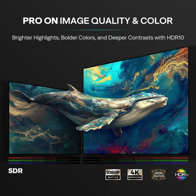 Alt view image 5 of 7 - EAZZE D1 Pro Smart Projector with WiFi and Bluetooth, Netflix Official, 20W Speakers, Dolby Audio & dbx-tv Total Sonics, Auto Focus & Keystone, Native 1080P Portable Outdoor Movie Projector