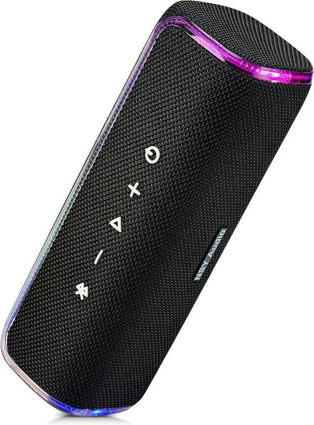 Main image of 40W Portable Bluetooth Speaker, IPX7 Waterproof Wireless Outdoor Speaker, Tap-to-Play Beats, 25-Hour Playtime, Bass Boosted, LED Lights, TWS Pairing for Pool, Jam Session, Gifts (Black)