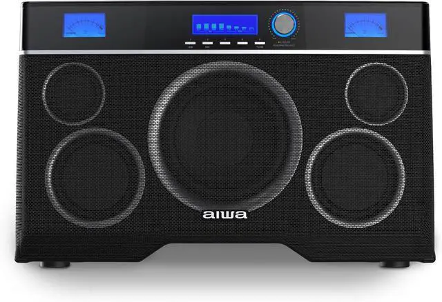 Main image of Aiwa Exos-10 Portable Bluetooth Speaker, 200W RMS Power, 6.5 Subwoofer, Deep Bass, Party Sync, Backlit Display, FM/BT/USB/AUX, Remote Control, Carry Strap, Bluetooth V5.0