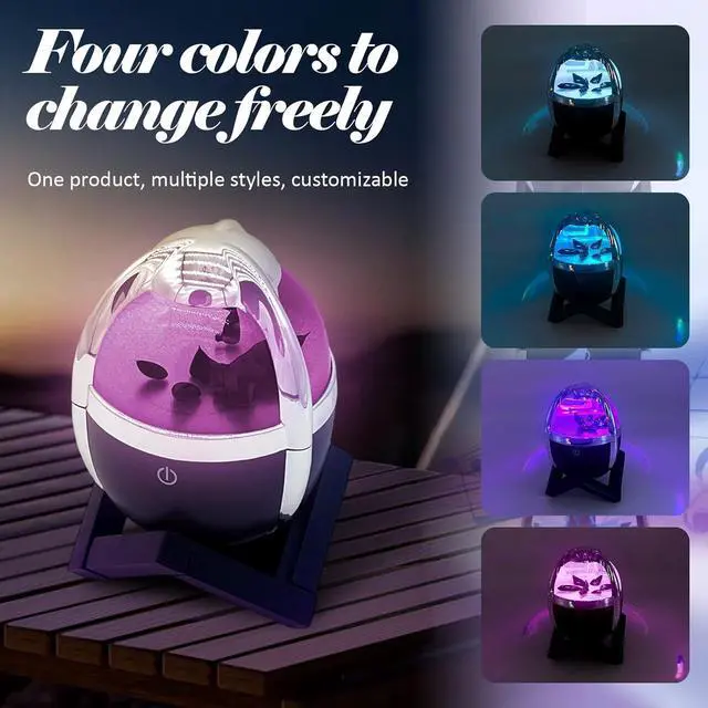 Alt view image 3 of 7 - Dancing Ferrofluid Bluetooth Speaker 5.0 - Magnetic Fluid Music Visualizer, 360° Stereo Sound, Touch Control, Multi-Color LED Desk Decor, for dad/Husband