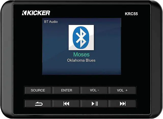 Alt view image 2 of 7 - Audiosavings Bundle: (1) Kicker 47KRC55 KRC55 Digital LCD IP67 Remote Control Bundle with (1) Rockville RPB2-BLACK Handheld Wireless Portable Bluetooth Speaker Great Sound (2 Items)