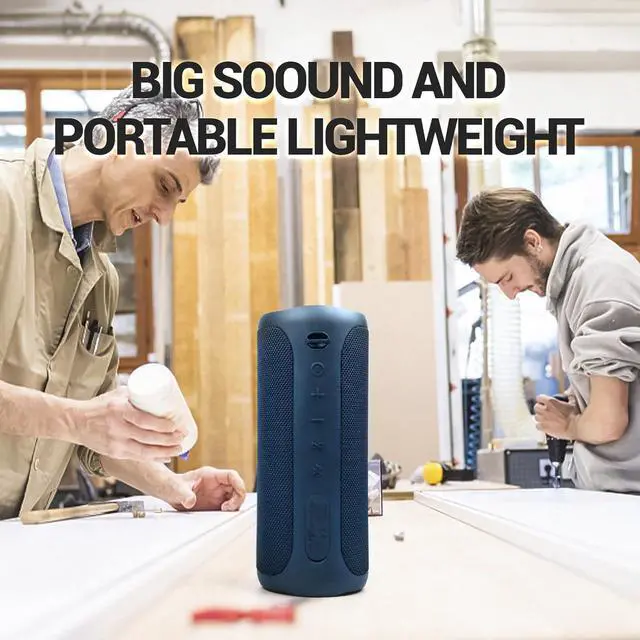 Alt view image 7 of 7 - Portable Speaker, Wireless Bluetooth Speaker, IPX7 Waterproof, 25W Loud Stereo Sound, Bassboom Technology,Built-in Mic, 16H Playtime with Lights for Home Outdoor