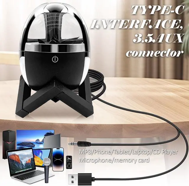 Alt view image 4 of 7 - Dancing Ferrofluid Bluetooth Speaker 5.0 - Magnetic Fluid Music Visualizer, 360° Stereo Sound, Touch Control, Multi-Color LED Desk Decor, for dad/Husband