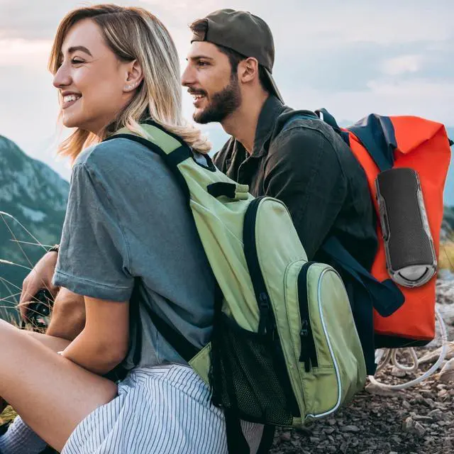 Alt view image 4 of 7 - Waterproof Portable Bluetooth Speaker, Tuned EQ for Clear Highs & Deep Bass - Link Multiple Units Together