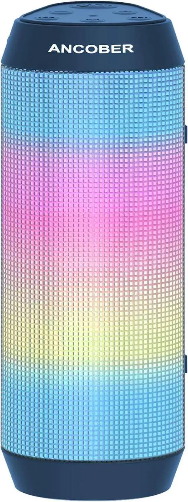 Main image of Portable Bluetooth Speaker with Lights, Loud HD Sound, Wireless V5.3, IPX4 Waterproof, TWS Pairing, for Outdoor Home Party, Birthday