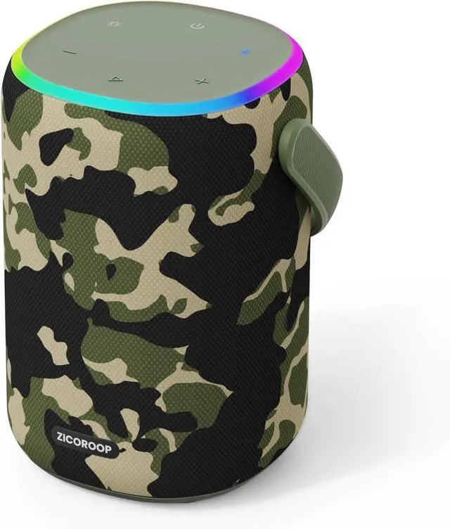 Main image of Bluetooth Speaker, 50W Loud Portable Wireless Speakers with Stereo Sound, IPX7 Waterproof, Bluetooth 5.3, TWS, 15H Playtime with Lights for Outdoor Beach Camping, Gifts(Camouflage)
