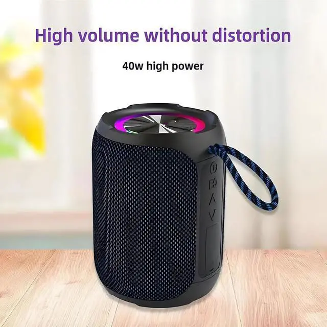 Alt view image 3 of 7 - Flying Speaker, Flying Bluetooth Speaker, Parlante Portatil, Portable Wireless Bluetooth Speaker, 50w Peak Stereo Sound Shower Speaker, IPX7 Waterproof Outdoor Speaker with Deep Bass RGB Lights(1PCS)