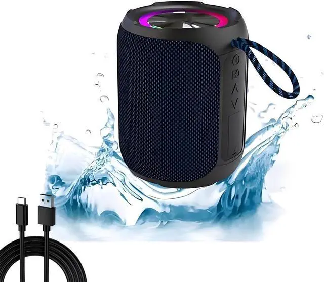 Main image of Flying Speaker, Flying Bluetooth Speaker, Parlante Portatil, Portable Wireless Bluetooth Speaker, 50w Peak Stereo Sound Shower Speaker, IPX7 Waterproof Outdoor Speaker with Deep Bass RGB Lights(1PCS)