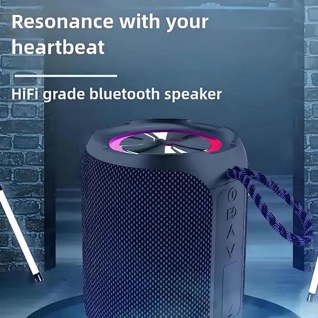 Alt view image 6 of 7 - Flying Speaker, Flying Bluetooth Speaker, Parlante Portatil, Portable Wireless Bluetooth Speaker, 50w Peak Stereo Sound Shower Speaker, IPX7 Waterproof Outdoor Speaker with Deep Bass RGB Lights(1PCS)
