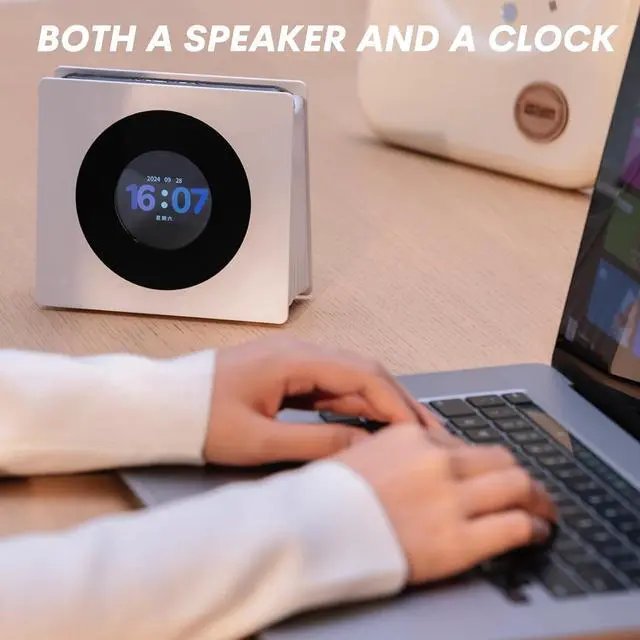 Alt view image 4 of 6 - Bluetooth Speaker with Lyrics Display Portable Wireless Bluetooth Music Speakers with Screen Bass for House Home Outdoor Wireless Travel Mobile Blue Tooth Speaker for iPhone Android Birthday Gift