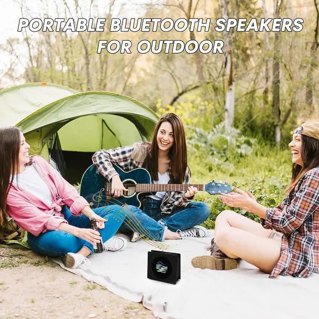 Alt view image 5 of 6 - Bluetooth Speaker with Lyrics Display Portable Wireless Bluetooth Music Speakers with Screen Bass for House Home Outdoor Wireless Travel Mobile Blue Tooth Speaker for iPhone Android Birthday Gift