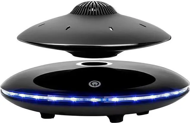 Main image of Magnetic Levitating Bluetooth Speaker, Levitating UFO Speakers V4.0, Wireless Floating Speakers, with LED Light, 360° Rotation for Home, Office Decor, Unique Gifts, Black
