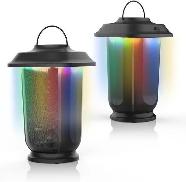 Main image of Bluetooth Speaker with LED Lights, Wireless Loud Stereo Sound Lantern Speakers, TWS True Wireless Stereo Pairing Patio Speakers