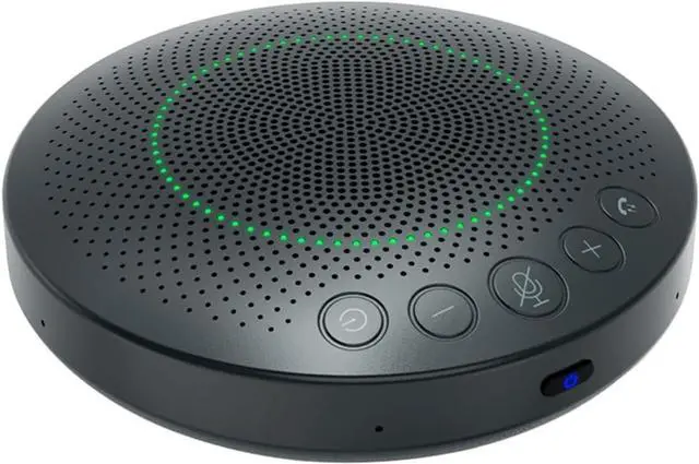 Main image of Wireless Conference Speaker with 6 AI Noise Cancelling Microphones, 360° Voice Pickup, Bluetooth/USB Connectivity for Zoom/Teams/Skype, Plug-and-Play for Home Office, Meetings & Online Classes