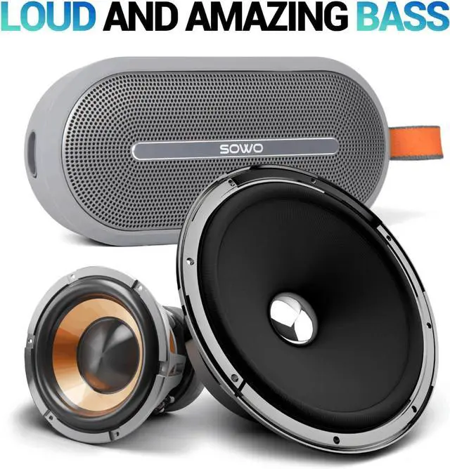 Alt view image 6 of 7 - Bluetooth Shower Speaker Waterproof - Small Portable Bluetooth Speaker Wireless with Clip - Powerful Bass and Louder Volume - Colorful Lights and Lightweight